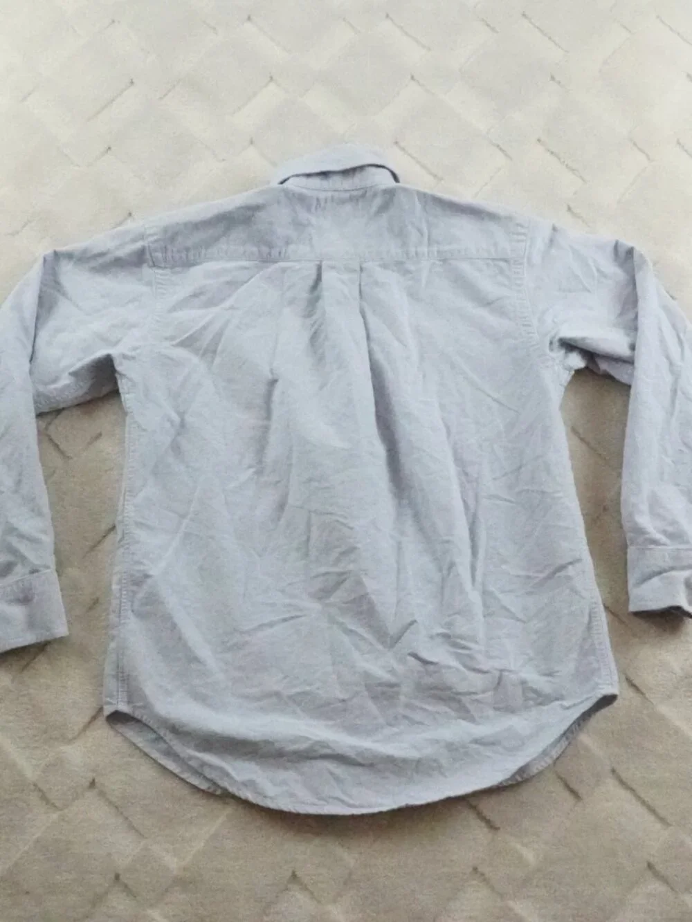 Ralph Lauren Oxford Button Up Shirt Youth Boy's Size 10 Blue Long Sleeve
